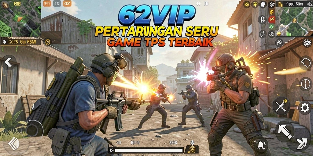 Tampilan gameplay seru dari 62VIP, penuh aksi dan strategi.