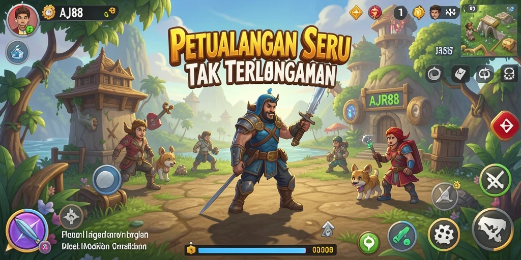 Screenshot AJR88 menampilkan karakter utama dalam dunia petualangan yang menakjubkan.