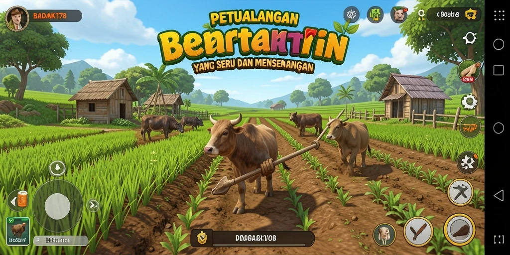 Gambaran gameplay seru dan menantang dalam <strong>BADAK178</strong> untuk bertani.