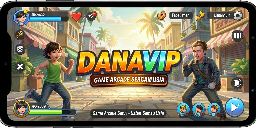 Tampilan gameplay <strong>DANAVIP</strong> yang seru dan dinamis.