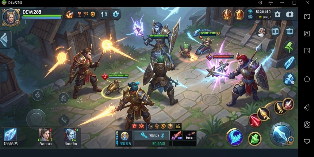 Tampilan gameplay DEWI288 yang mendebarkan dan penuh strategi.