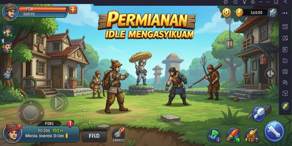 Tampilan gameplay F08 dengan elemen Idle yang menarik.