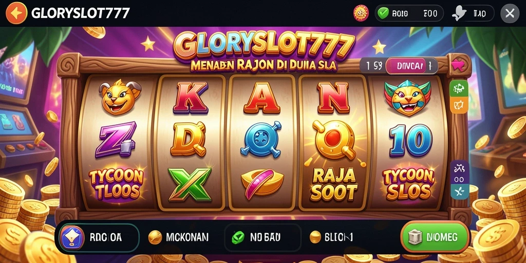 Tampilan menawan dari gameplay Tycoon GLORYSLOT777 yang mengasyikkan.