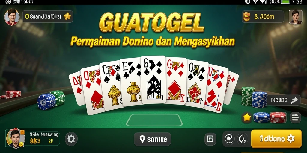Screenshot GUATOGEL menampilkan gameplay menarik permainan Domino.