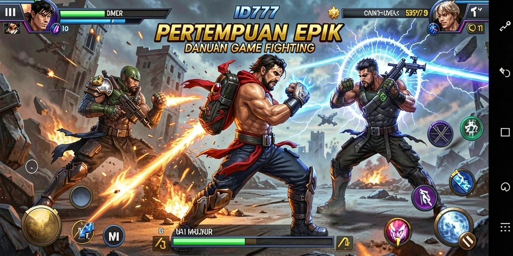Tangkapan layar ID777 menampilkan aksi pertarungan yang mendebarkan.