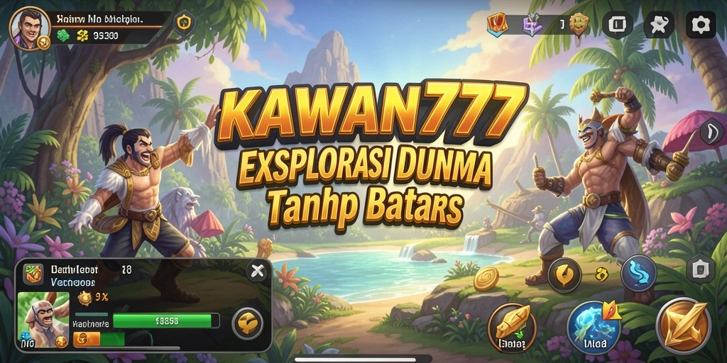 Tampilan gameplay KAWAN777 dengan pemandangan spektakuler dunia terbuka.