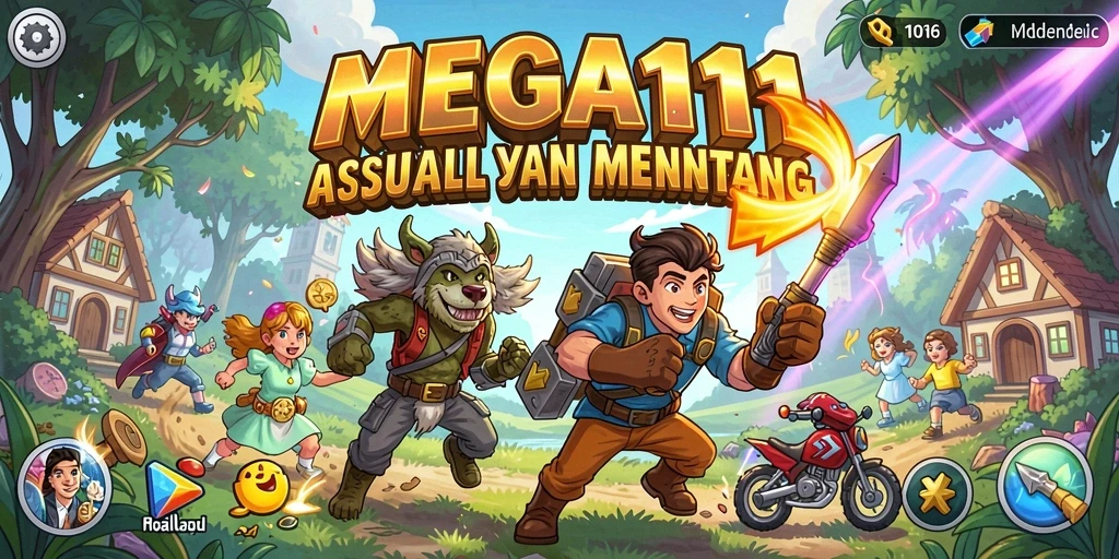 Tampilan gameplay menarik dalam MEGA111 yang penuh aksi dan tantangan.