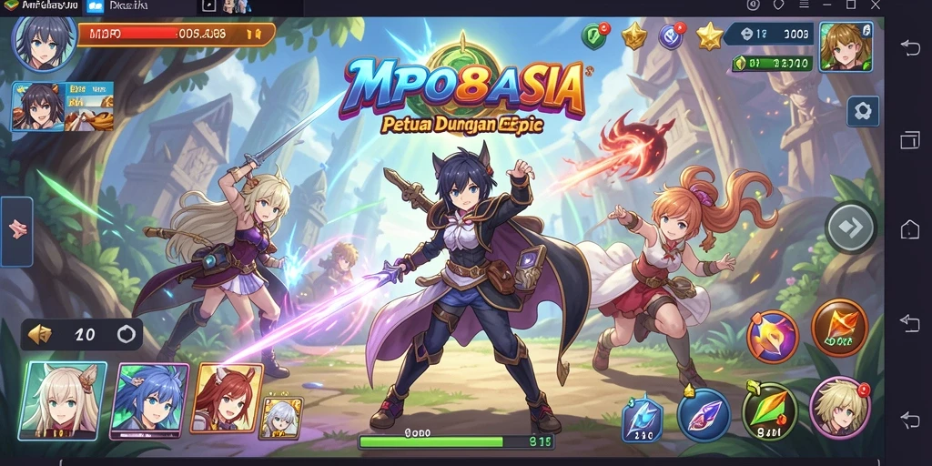 Tangkapan layar MPO88ASIA menampilkan aksi seru dalam dunia anime.