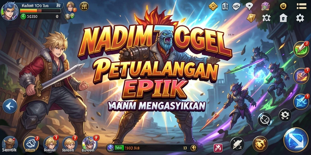 Gameplay NADIMTOGEL yang dinamis dan menarik dalam dunia Anime.