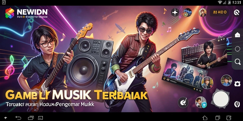 Screenshot gameplay menunjukkan keseruan bermain musik di NEWIDN.