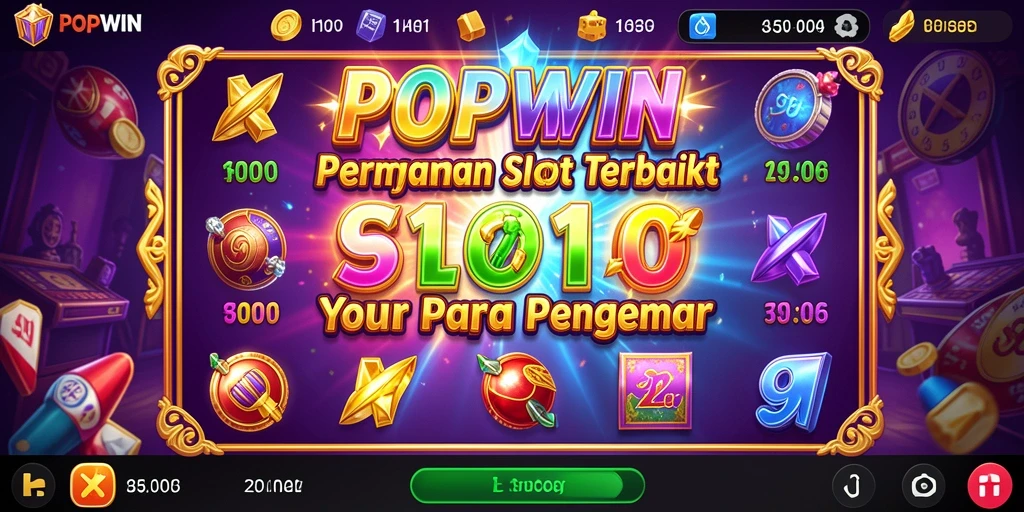 Tampilan gameplay menarik di POPWIN dengan simbol berwarna-warni.