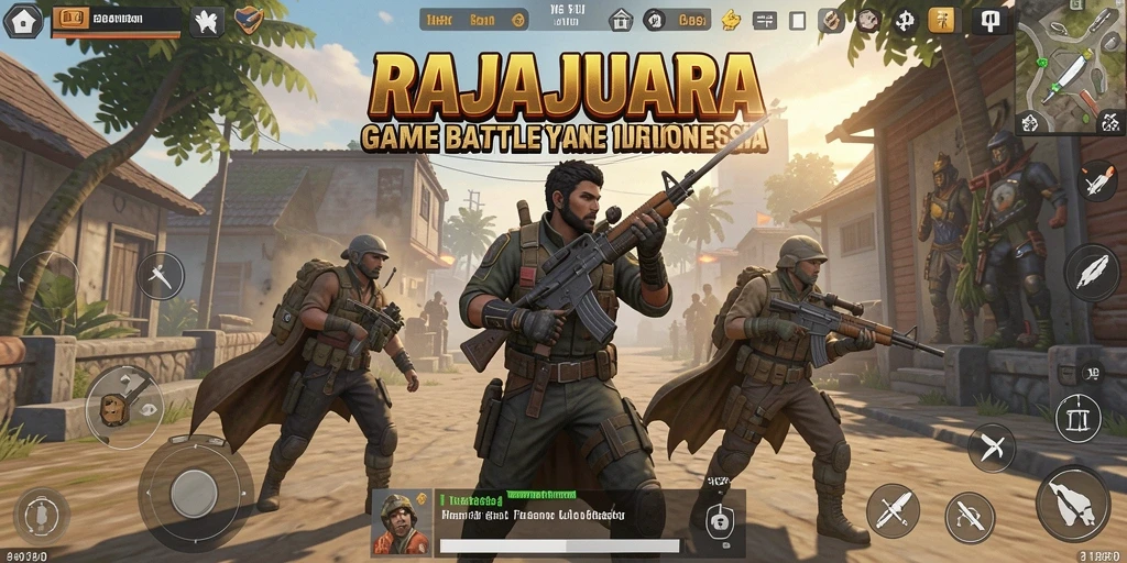 Gameplay Battle Royale seru dan mendebarkan.