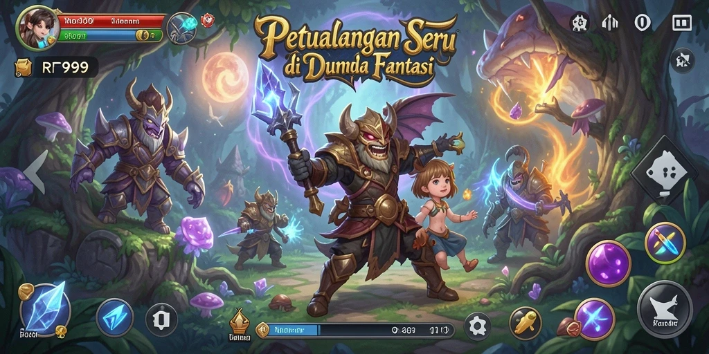 Tampilan gameplay memukau di dunia petualangan RR999.