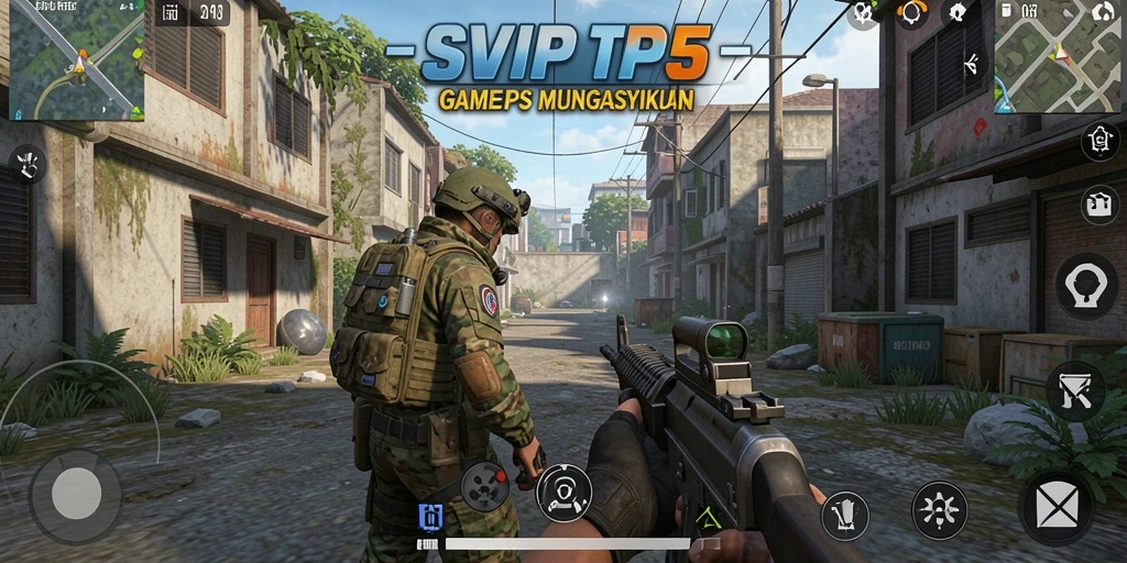 Gameplay SVIP5 yang penuh aksi dan strategi TPS.