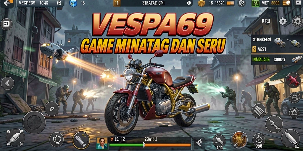 Tangkapan layar gameplay VESPA69 dengan aksi strategi memukau.