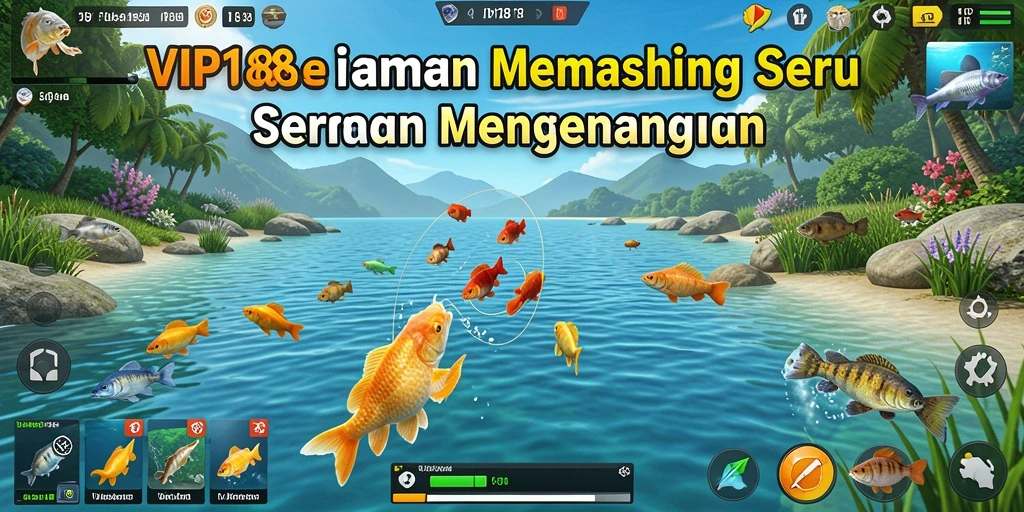 Tampilan gameplay VIP188 yang seru saat memancing ikan di laut.
